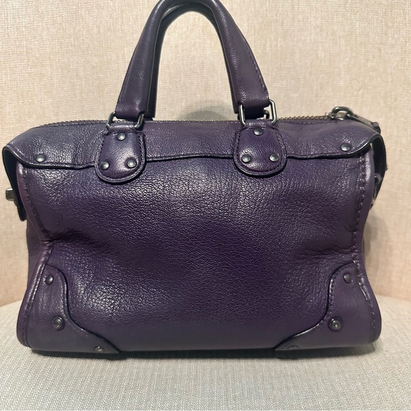 Coach Rhyder 24 Purple Leather Crossbody - Picture 6 of 9